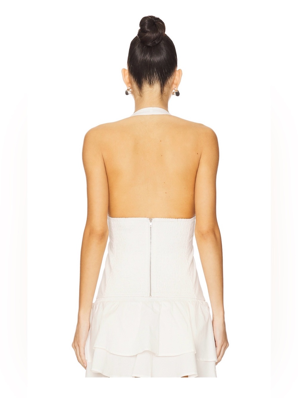 WeWoreWhat White Halter Neck Corset Top *LIKE NEW - Picture 3 of 6